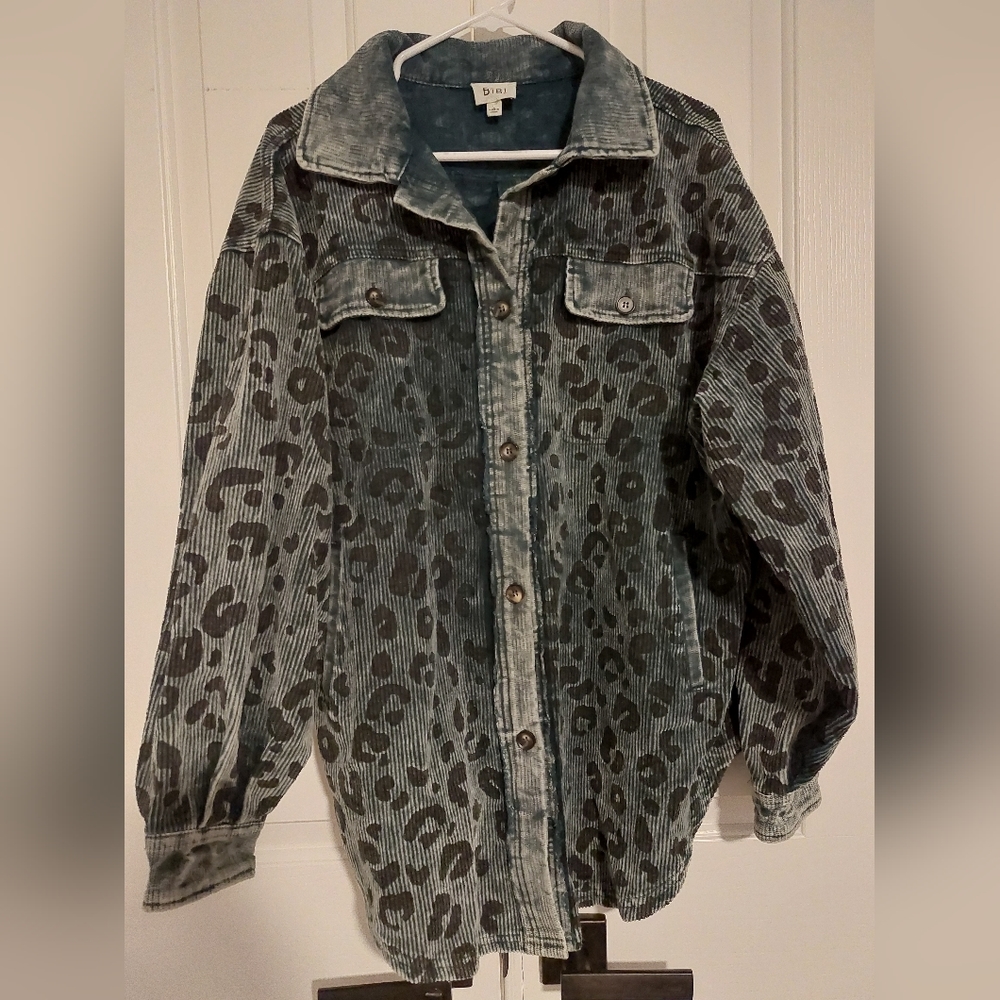 Oversized Corduroy Shirt Jacket